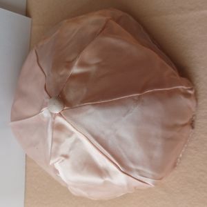 Vintage Jewish Light Pink Satin Yarmulke